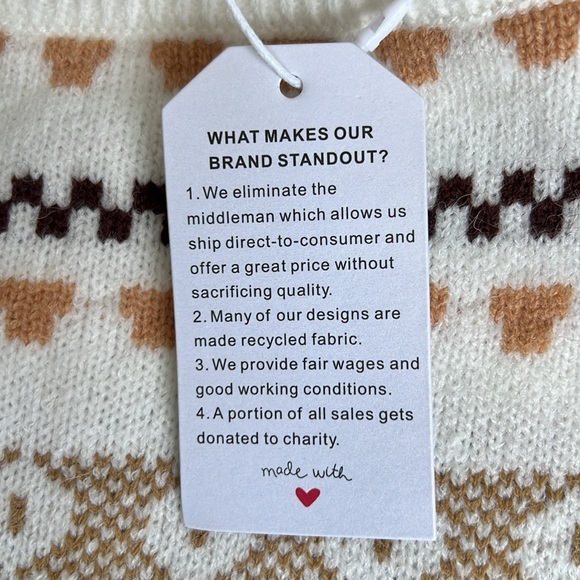 Women's Fair Isle Crew Neck Sweater - Picture 6 of 8